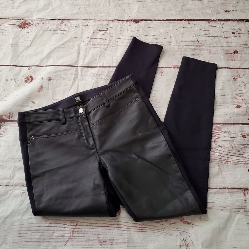 W by Worth Leather Front Pants‎